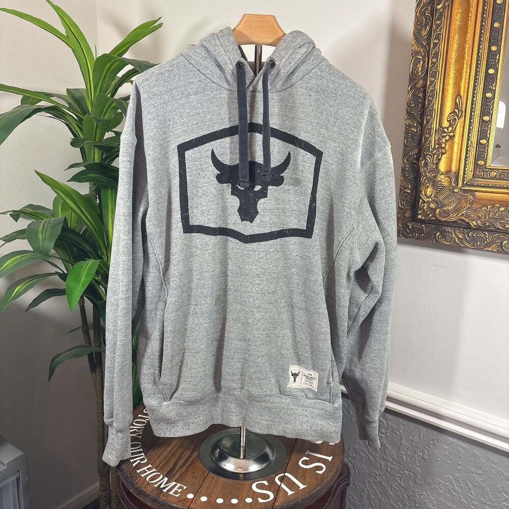 Under Armour Project Rock Warm-Up Hoodie Gray - M
